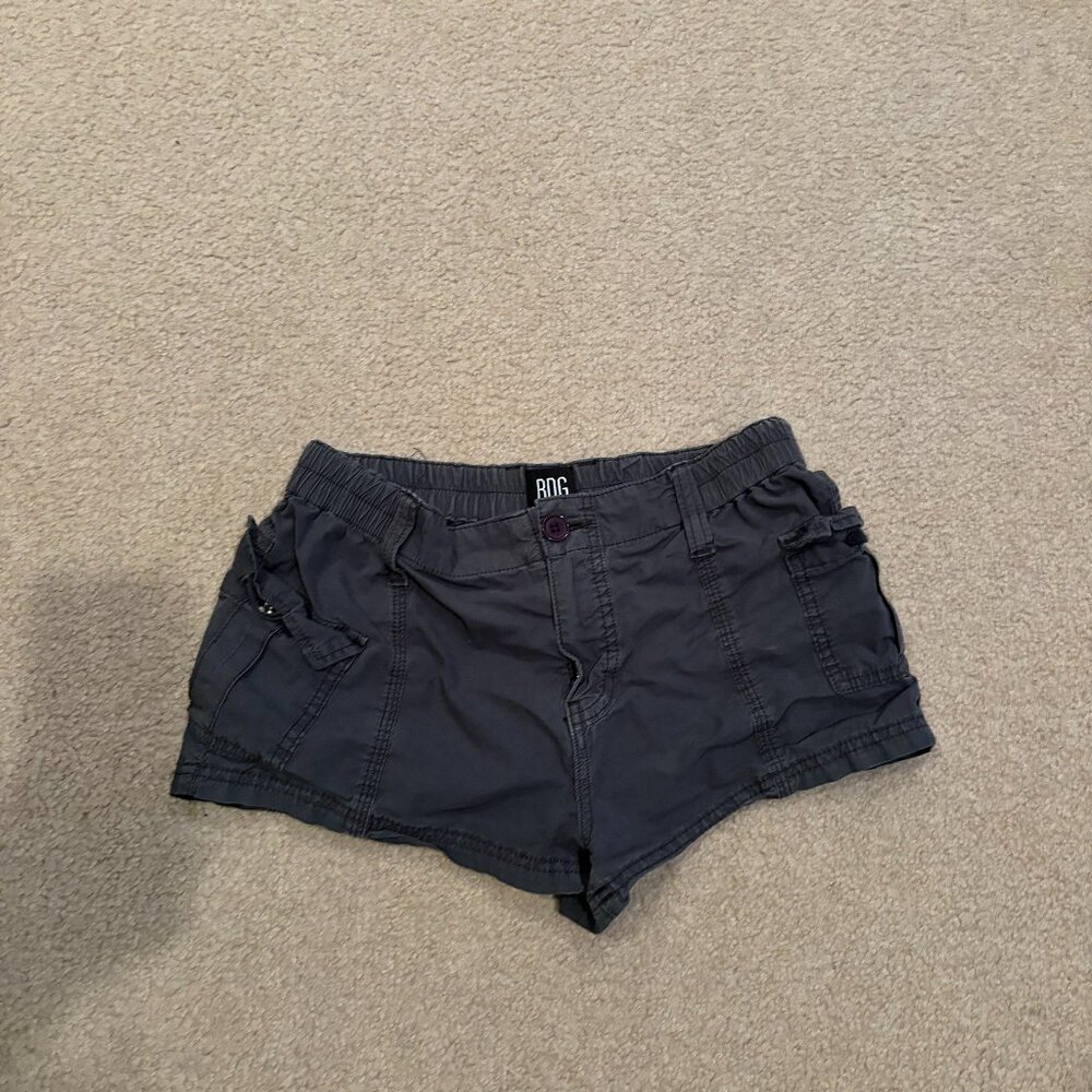 Size 26, BDG dark grey cargo shorts